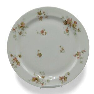 HAVILAND Limoges France AUTUMN Leaf 12.5" Round Porcelain Plate France Vintage